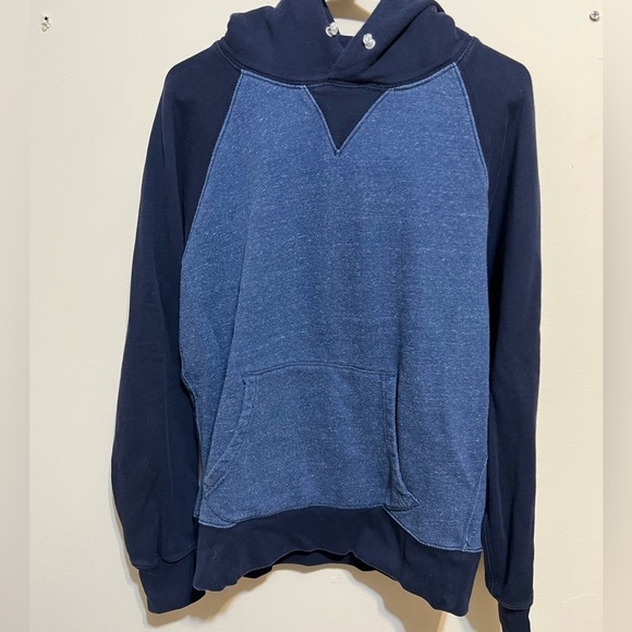 J.Crew Navy Blue Vintage Fleece Hoodie Sweatshirt size M